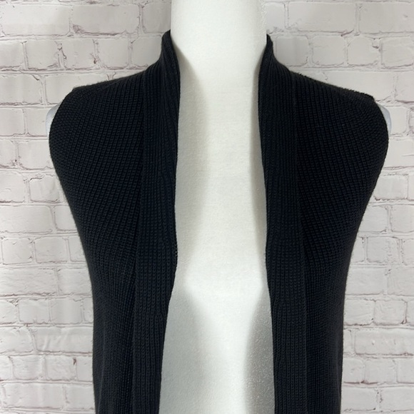 Aritzia Wilfred Olivie Sleeveless Long Black Cardigan Duster Size XXS - Picture 7 of 10